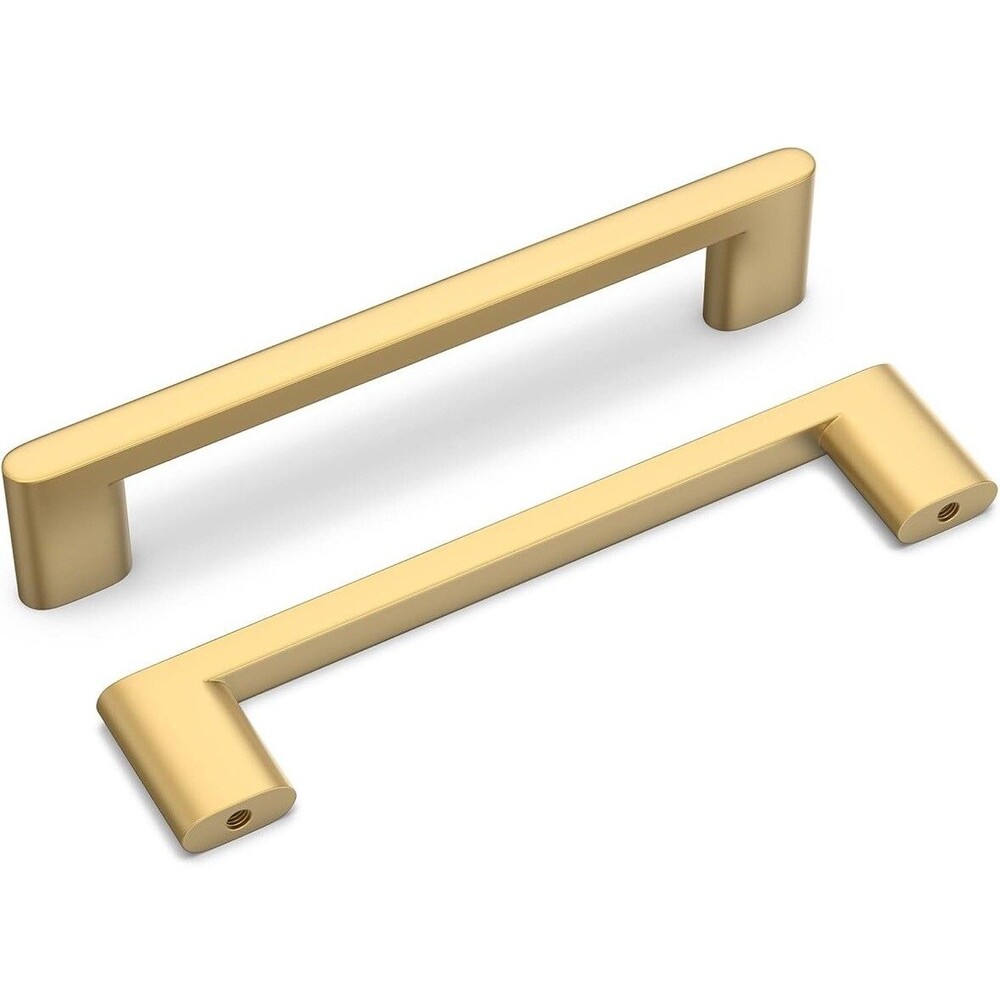 10 Pack 5 inch Gold Cabinet Handles, Drawer Pulls, Dresser Pulls,  Matte Gold